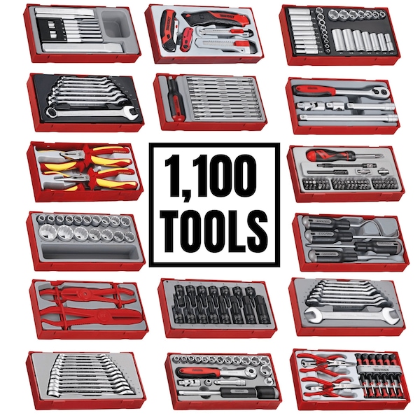 1,001 Piece Mixed Hand Tool Bundle (No Storage) - TCMM1001